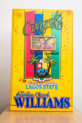 Cooperate Greeting Card (30 x 13' inches) - Price: N10000